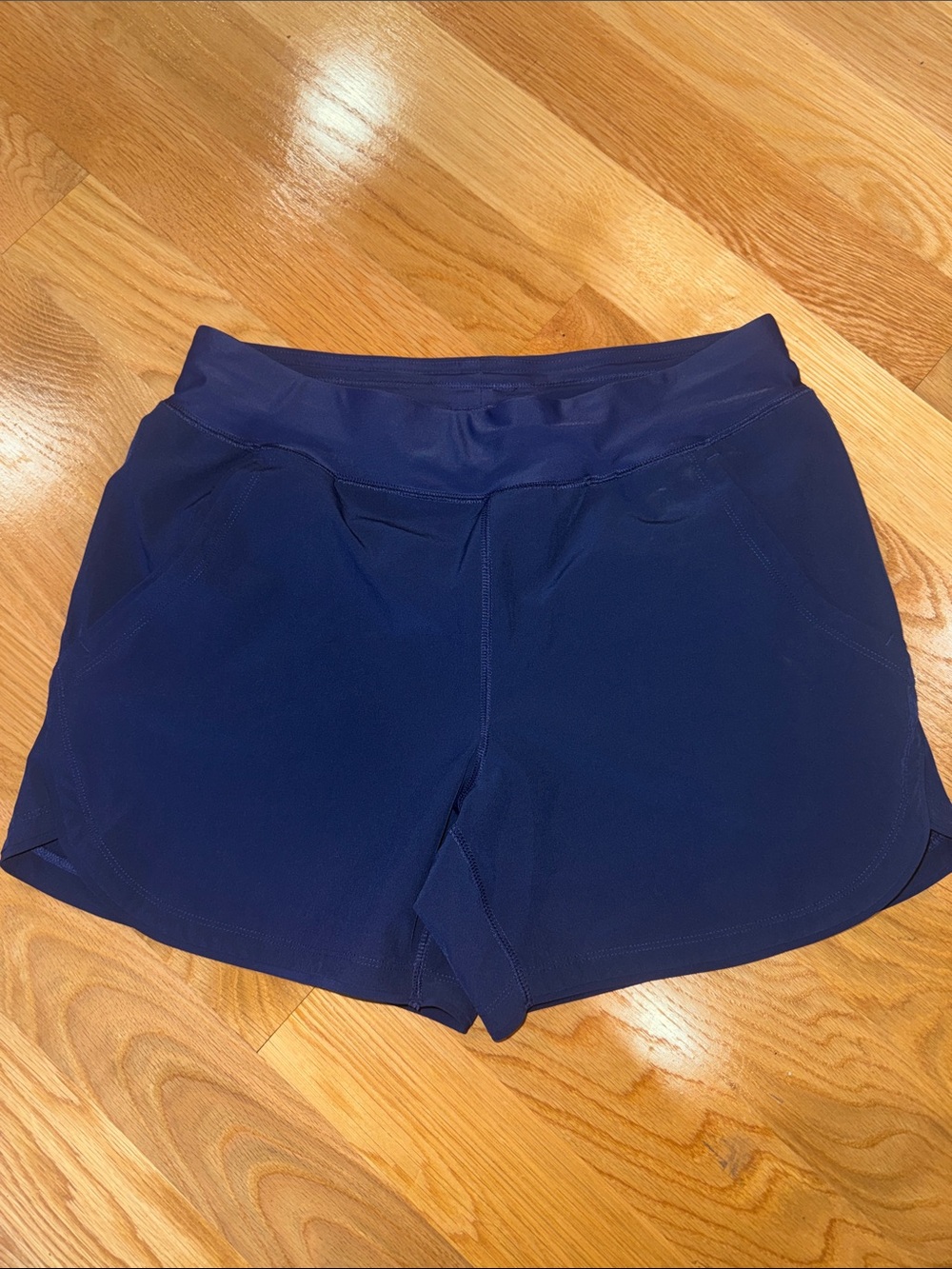 Lands’ End Navy Blue Swim Shorts Size 10 Modest Swim Bottoms